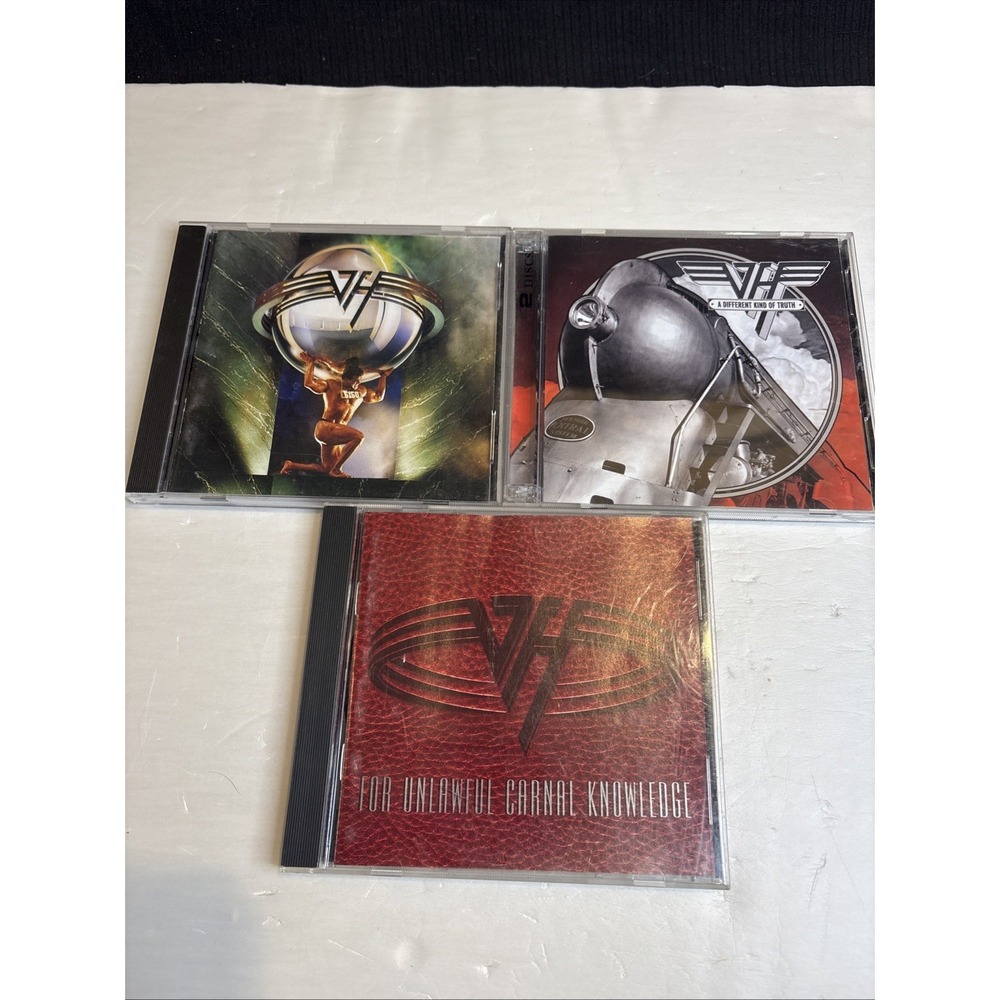 Van Halen 3 CD Lot 5150 For Unlawful Carnal Knowledge Different Kind of Truth
